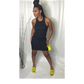 Black Pop Out Dress