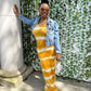 Feel The Vibe Tye Dye Maxi(Yellow)